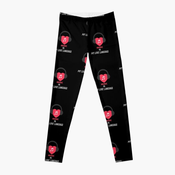 Music is my love language - music is better than folks, music jid, music language Leggings RB0208 product Offical jid Merch