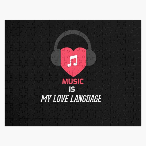 Music is my love language - music is better than folks, music jid, music language Jigsaw Puzzle RB0208 product Offical jid Merch
